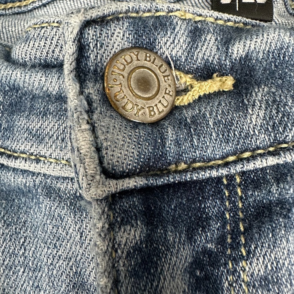 JUDY BLUE Boyfriend Fit Jeans Women's 9/29 Medium Wash Distressed - Picture 3 of 16